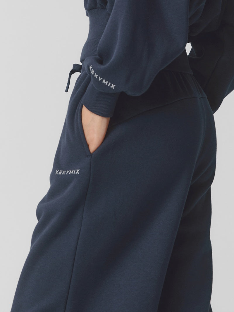 【NEW COLOR】XTFTP11J3 裏起毛 コットン混 ワイドパンツ (単品)