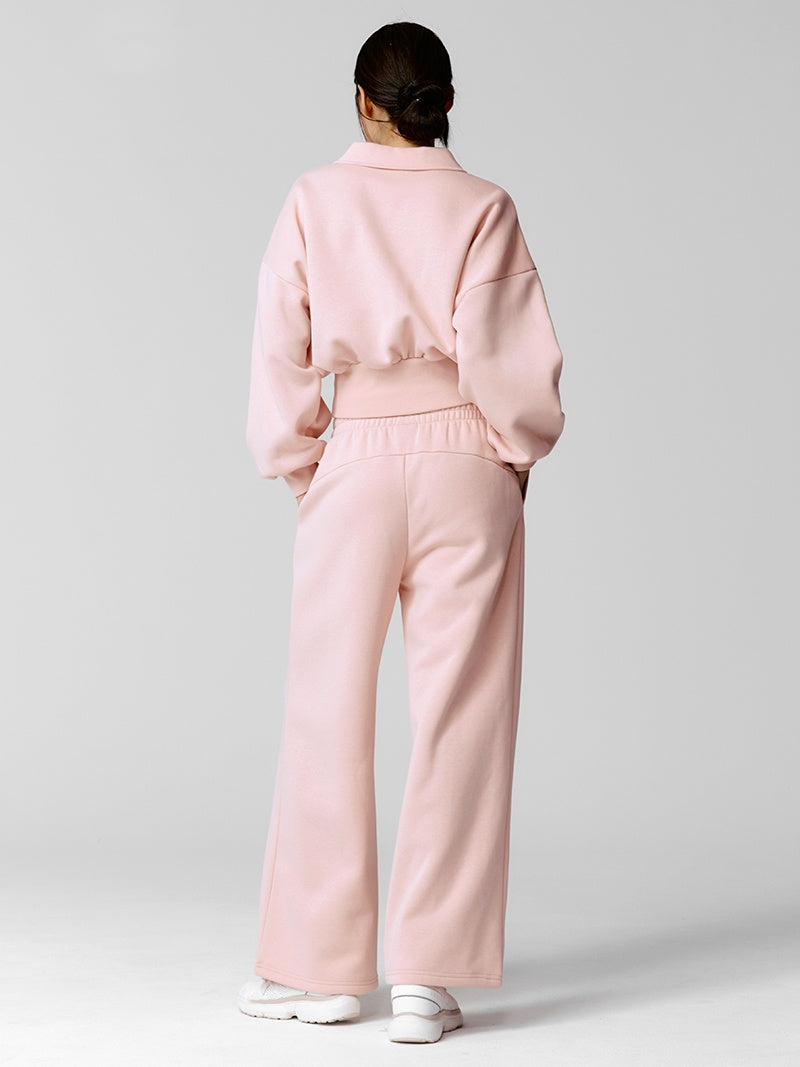 【NEW COLOR】XTFTP11J3 裏起毛 コットン混 ワイドパンツ (単品)