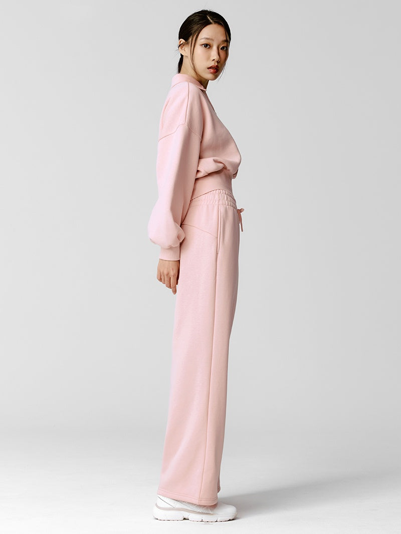 【NEW COLOR】XTFTP11J3 裏起毛 コットン混 ワイドパンツ (単品)