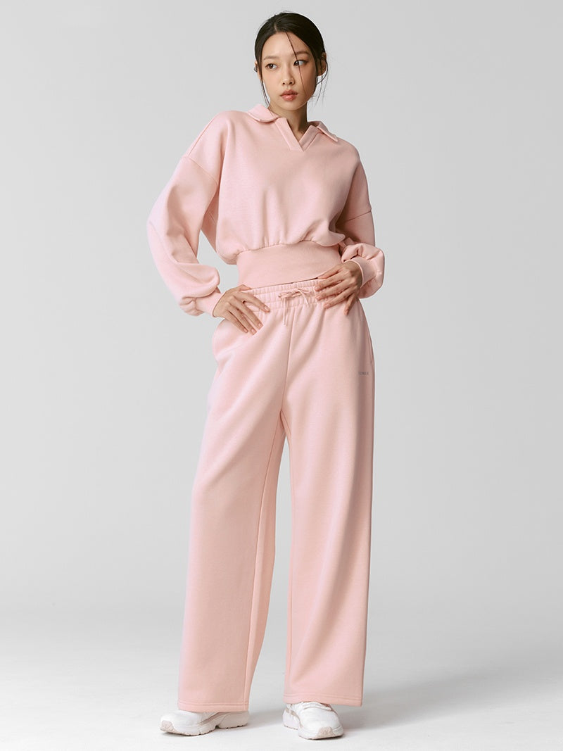 【NEW COLOR】XTFTP11J3 裏起毛 コットン混 ワイドパンツ (単品)