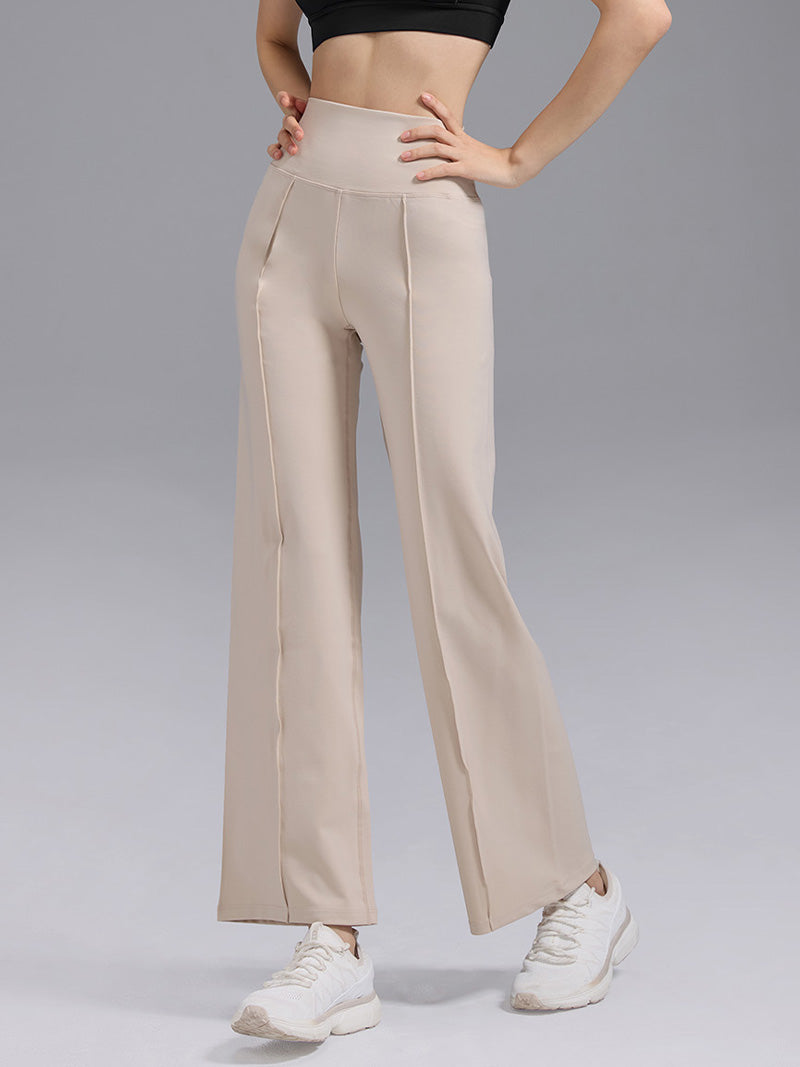 コンフォートファイン ピンタック入り ワイドパンツ ショート丈 & ロング丈