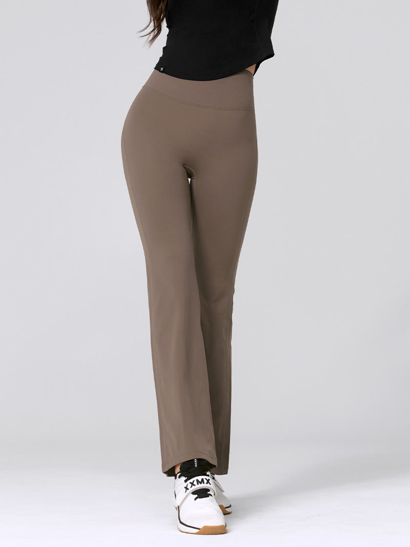 【裏起毛】BLACK LABEL シグネチャー パワーライズ フレアレギンス ショート丈&ロング丈