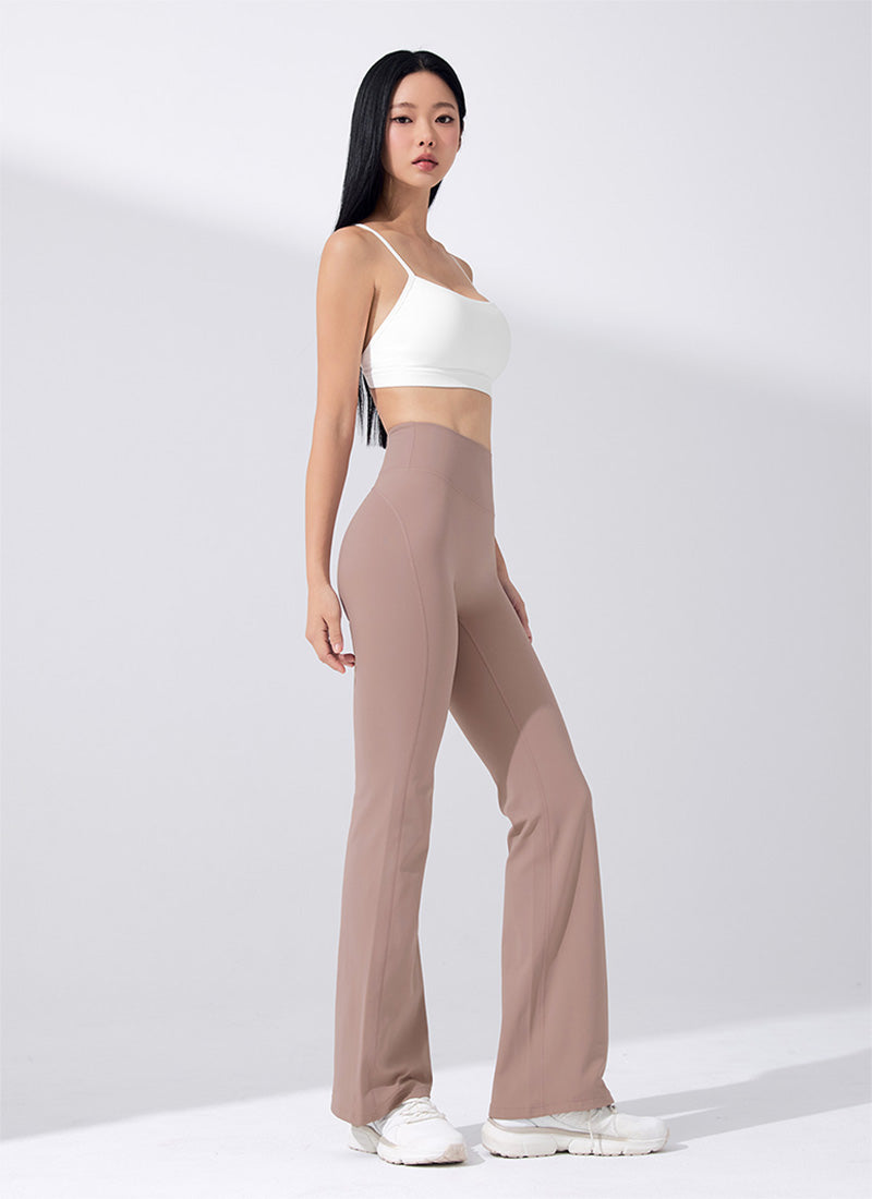 【裏起毛】BLACK LABEL シグネチャー パワーライズ フレアレギンス ショート丈&ロング丈