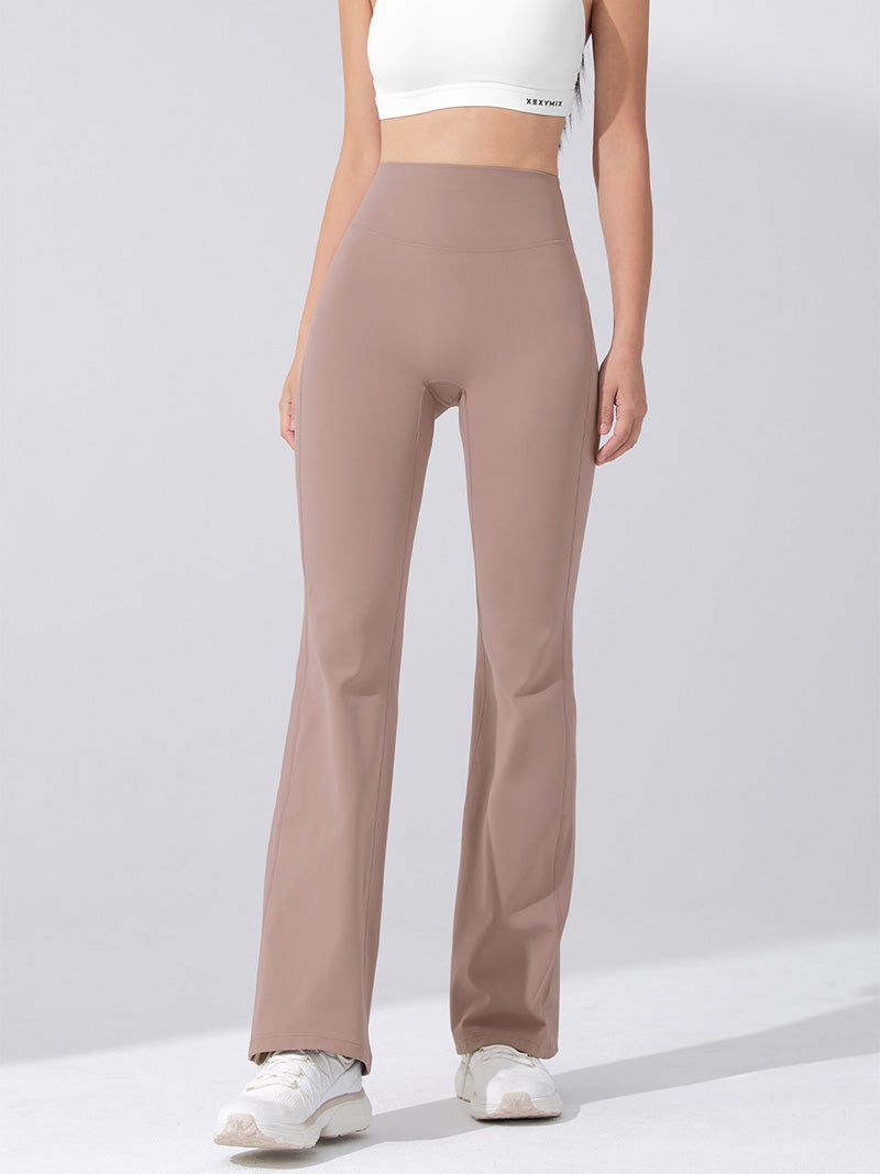 【裏起毛】BLACK LABEL シグネチャー パワーライズ フレアレギンス ショート丈&ロング丈