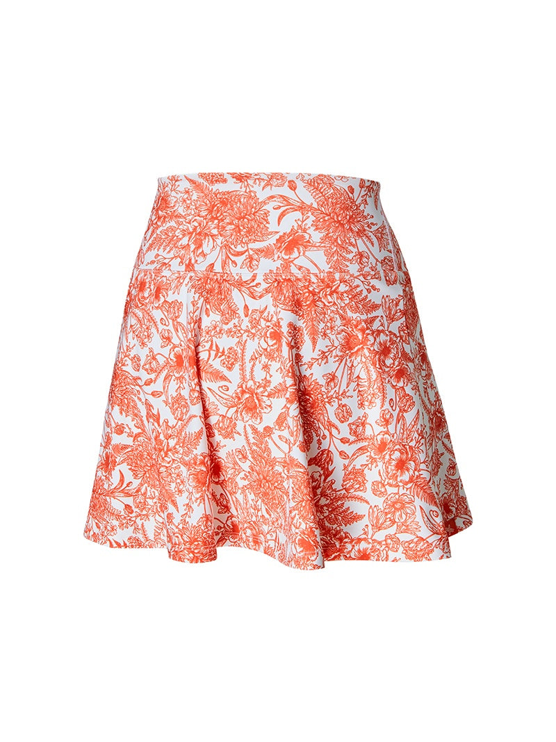 XWFSK02H2 BLACK LABEL シグネチャーライフ エッセンシャル花柄 インナーレギンス付きスカート