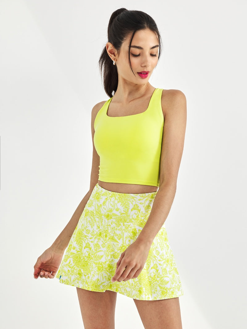 XWFSK02H2 BLACK LABEL シグネチャーライフ エッセンシャル花柄 インナーレギンス付きスカート