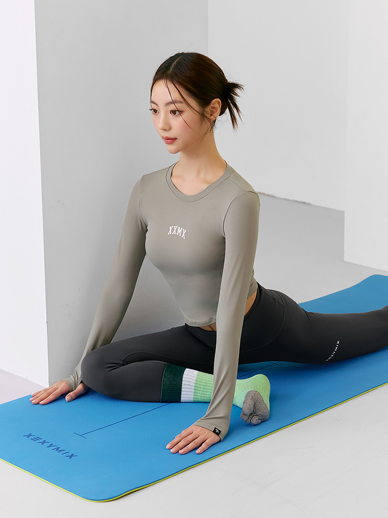 XT4368G コットンライク指穴付き長袖