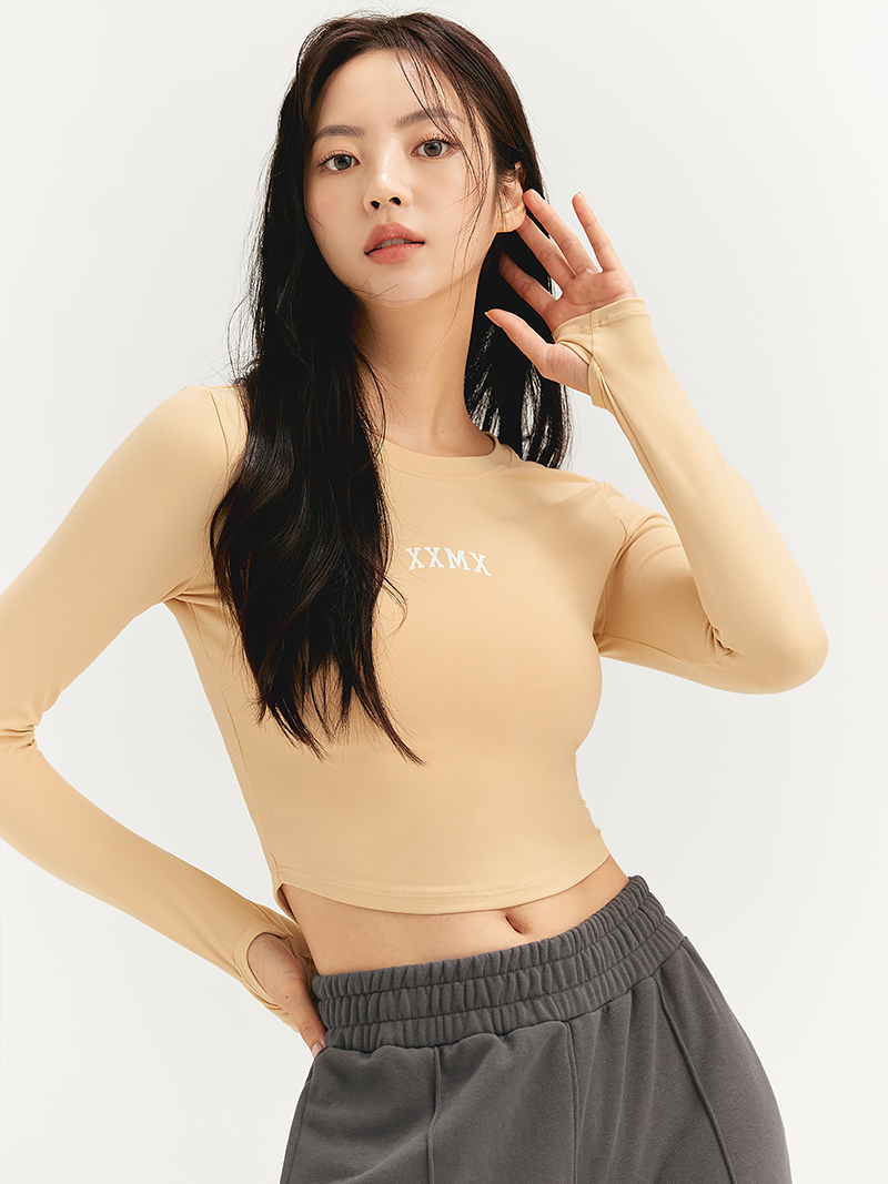 XT4368G コットンライク指穴付き長袖