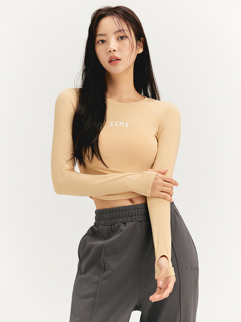 XT4368G コットンライク指穴付き長袖