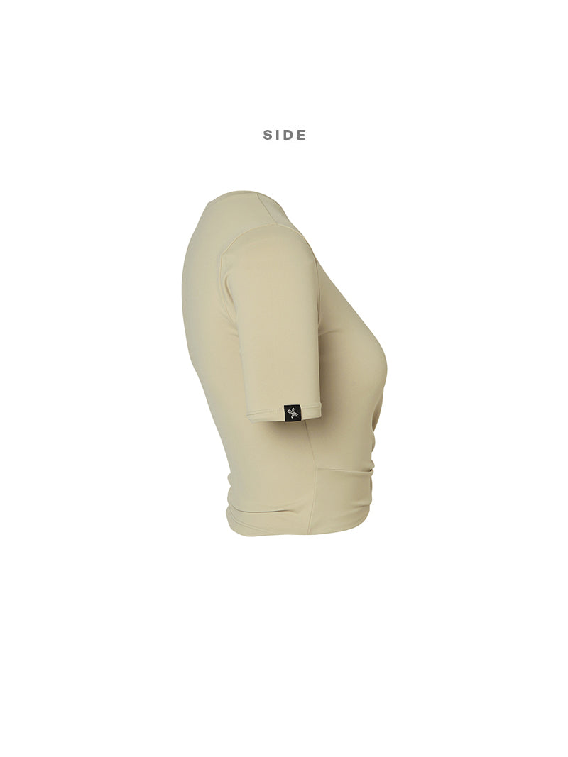 XT4316F フレッシュフェザーねじりクロップドトップ