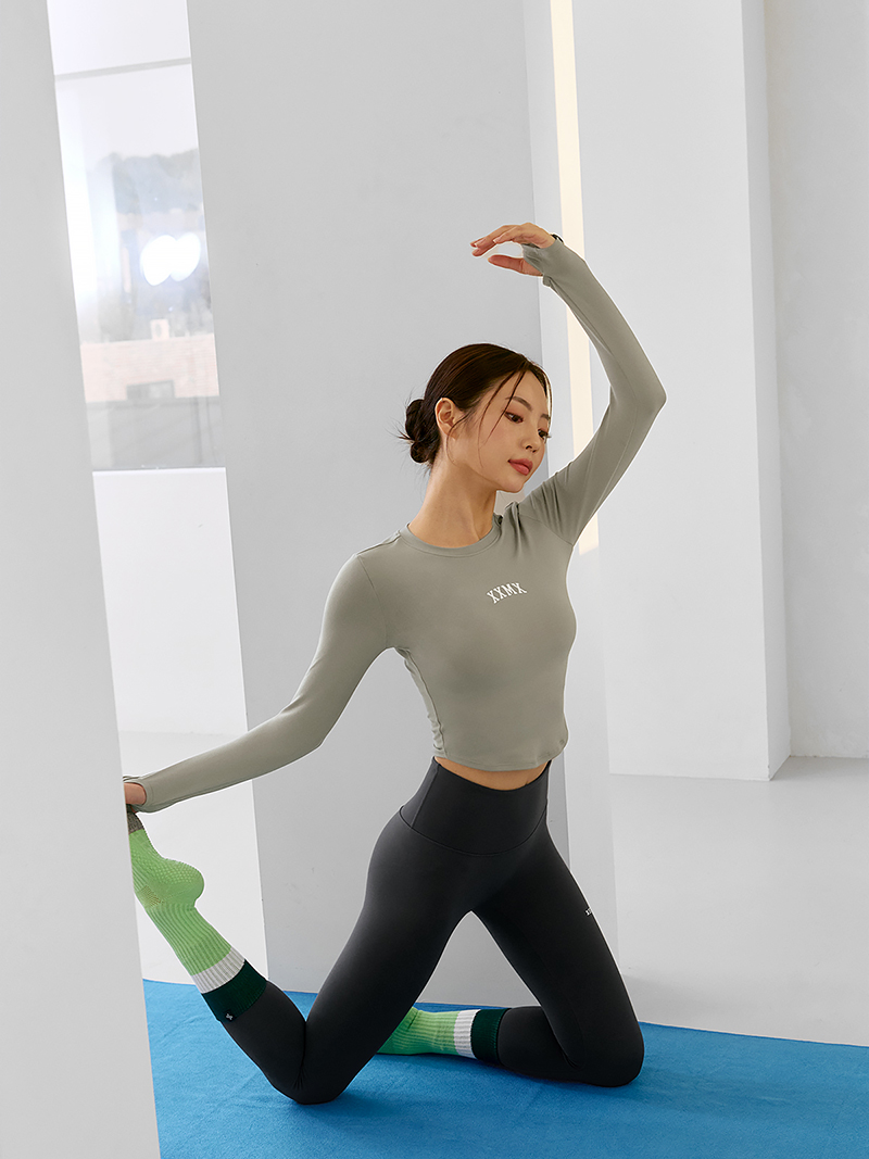 XT4368G コットンライク指穴付き長袖