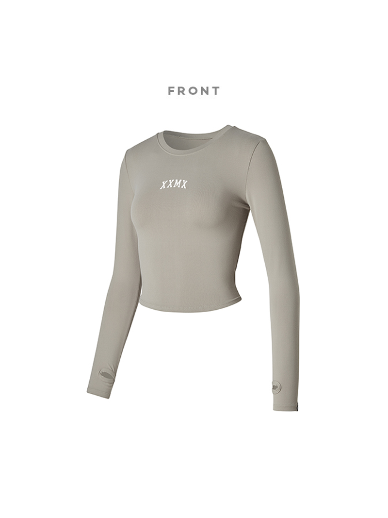 XT4368G コットンライク指穴付き長袖