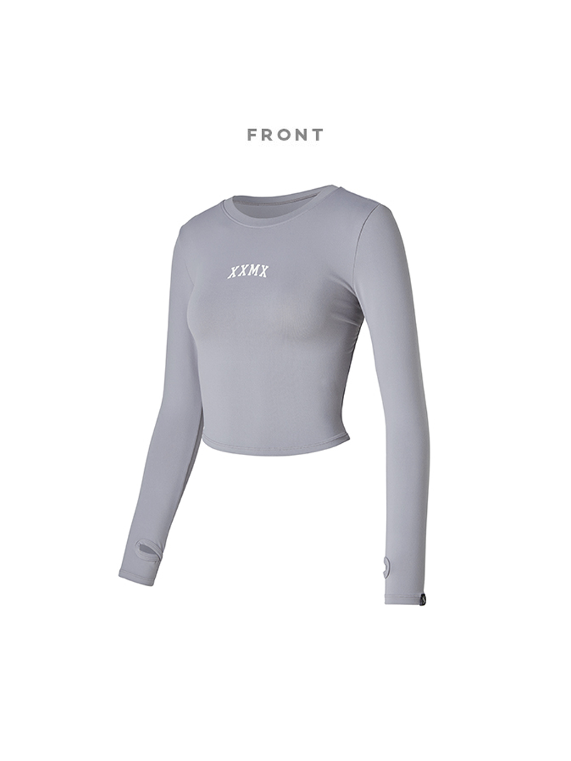 XT4368G コットンライク指穴付き長袖