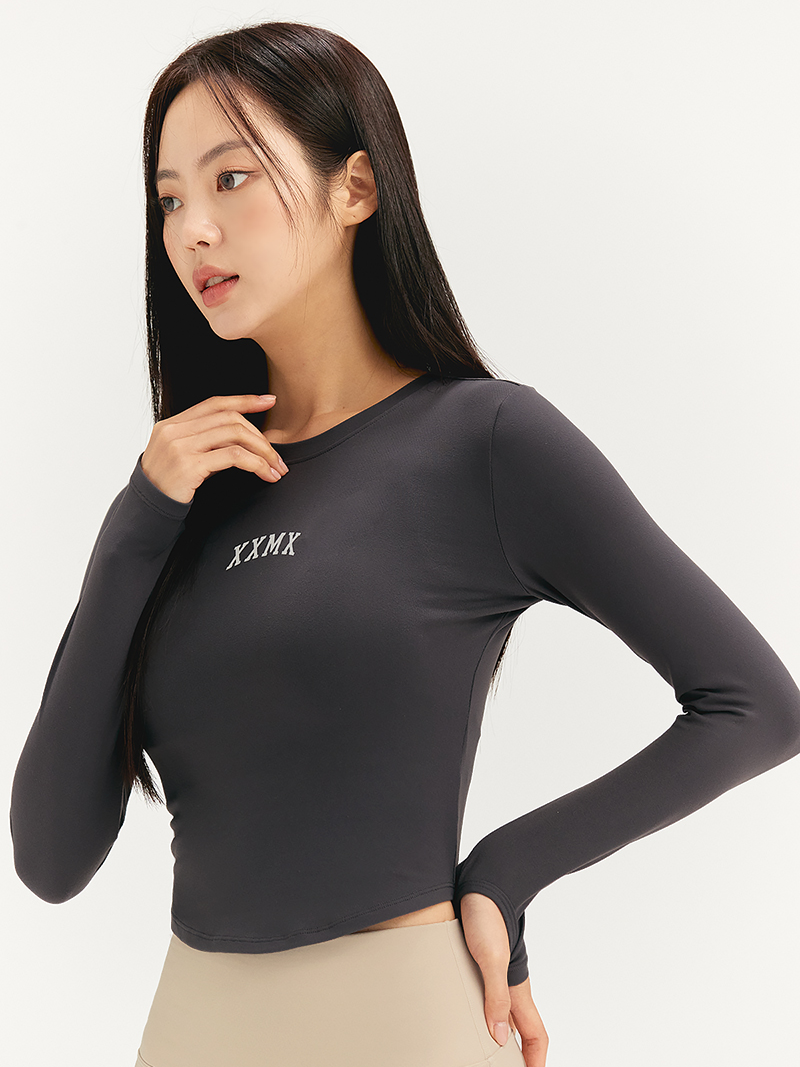 XT4368G コットンライク指穴付き長袖