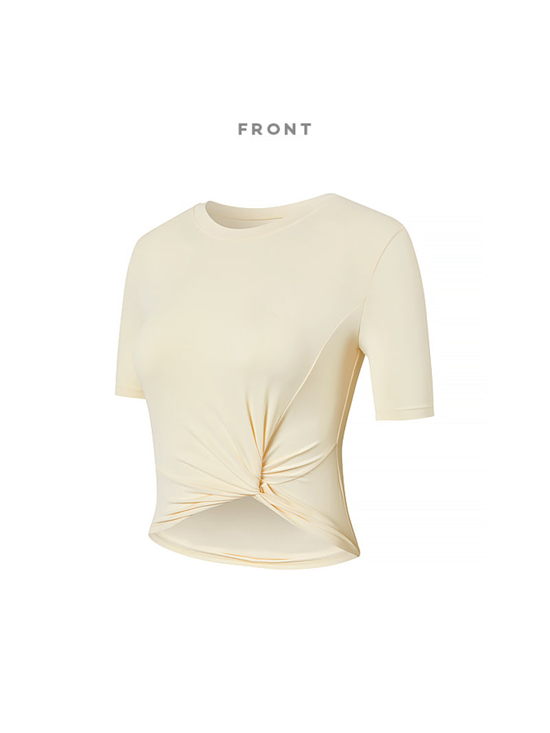 XT4316F フレッシュフェザーねじりクロップドトップ