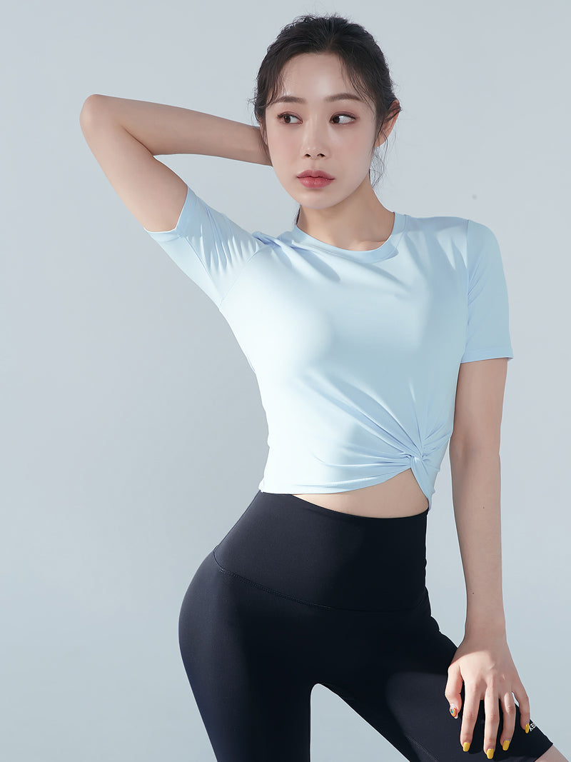 XT4316F フレッシュフェザーねじりクロップドトップ