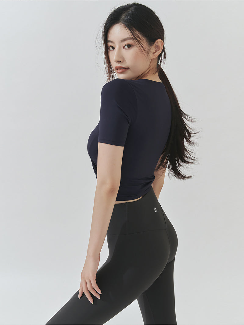 XT4316F フレッシュフェザーねじりクロップドトップ