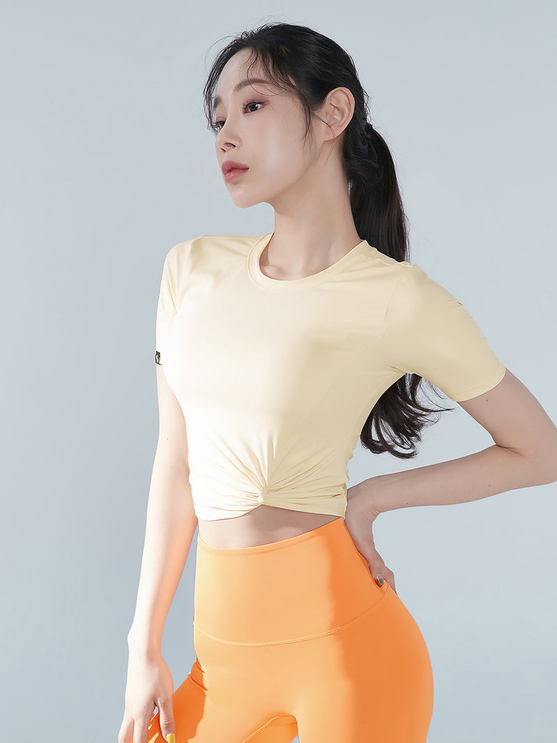 XT4316F フレッシュフェザーねじりクロップドトップ