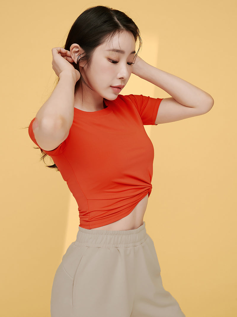 XT4316F フレッシュフェザーねじりクロップドトップ