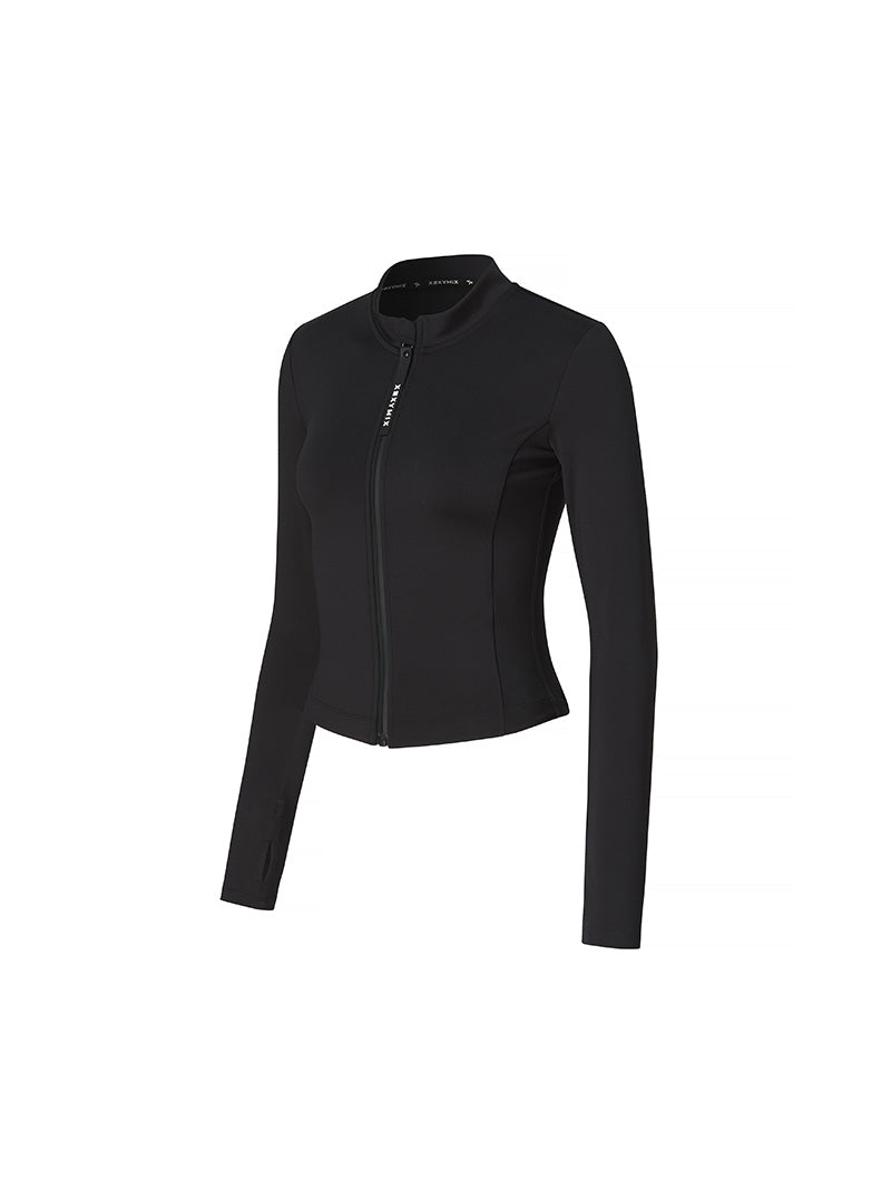 WJ0116G BLACK LABEL シグネチャーライフ クロップド丈 ジップアップ