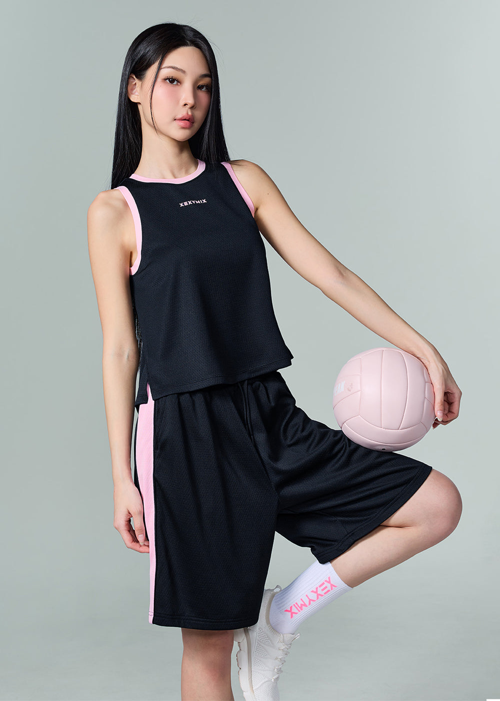 【完売品】【新作】ZEXYMIX ウォッシュド リブ フィット M XEXYMIX公式】ヨガ・ピラティス・ジム・ゴルフ｜高機能＆スタイル