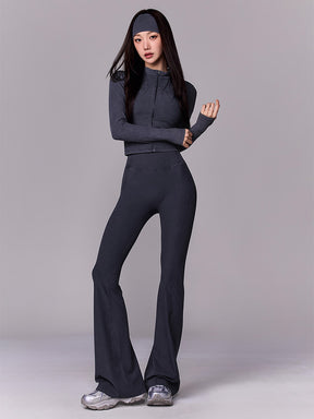 ウォッシュド リブ フィット ジップアップ (単品)