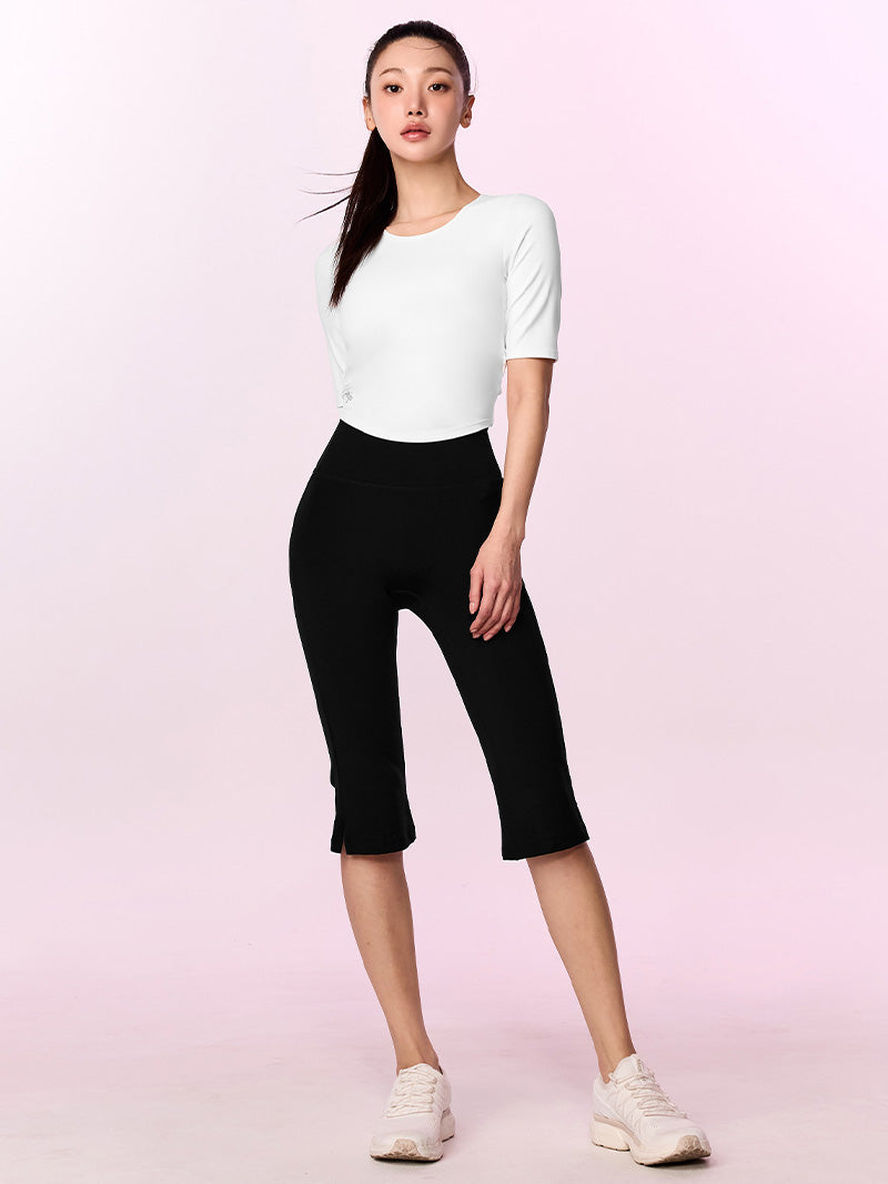 BLACK LABEL シグネチャー パワーライズ 背中開き 5分袖 ブラトップ