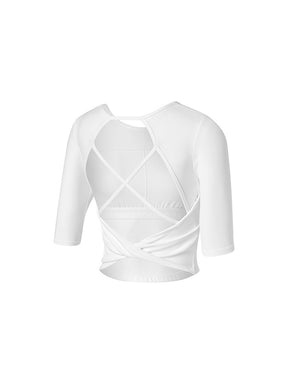 BLACK LABEL シグネチャー パワーライズ 背中開き 5分袖 ブラトップ