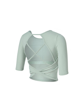 BLACK LABEL シグネチャー パワーライズ 背中開き 5分袖 ブラトップ