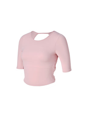 BLACK LABEL シグネチャー パワーライズ 背中開き 5分袖 ブラトップ