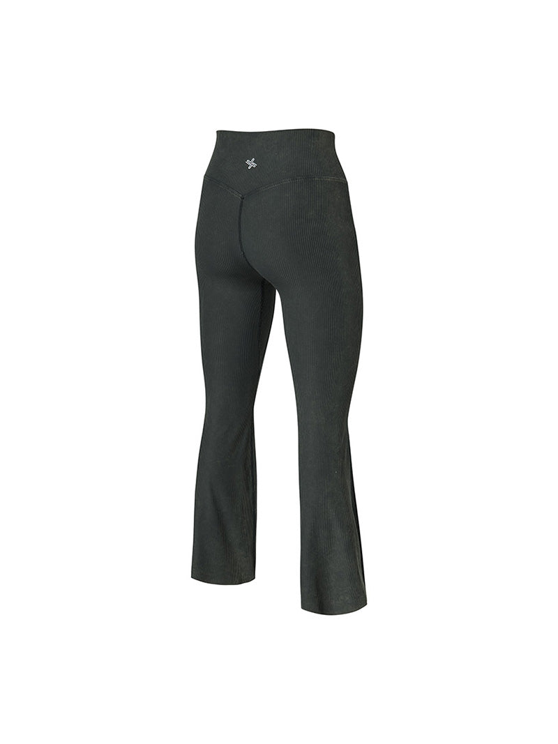 ウォッシュド リブ フレアレギンス (単品)