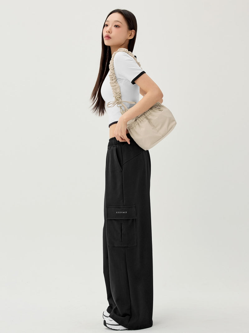 シャーリングストラップ バケットバッグ