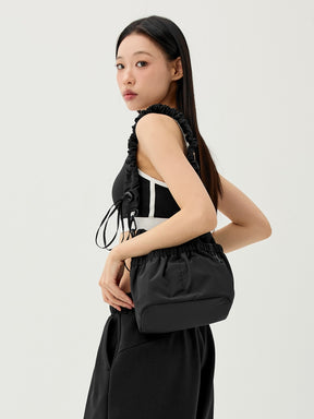 シャーリングストラップ バケットバッグ