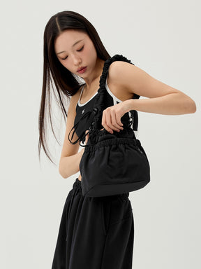 シャーリングストラップ バケットバッグ