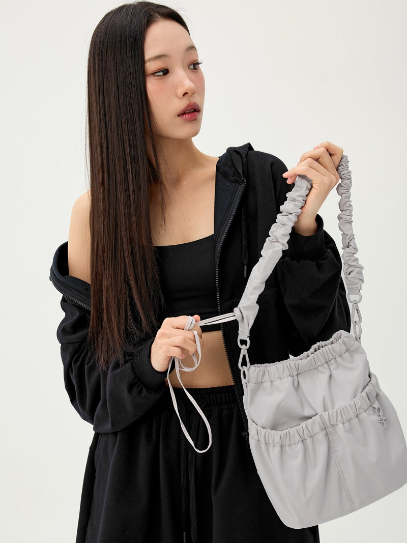 シャーリングストラップ バケットバッグ