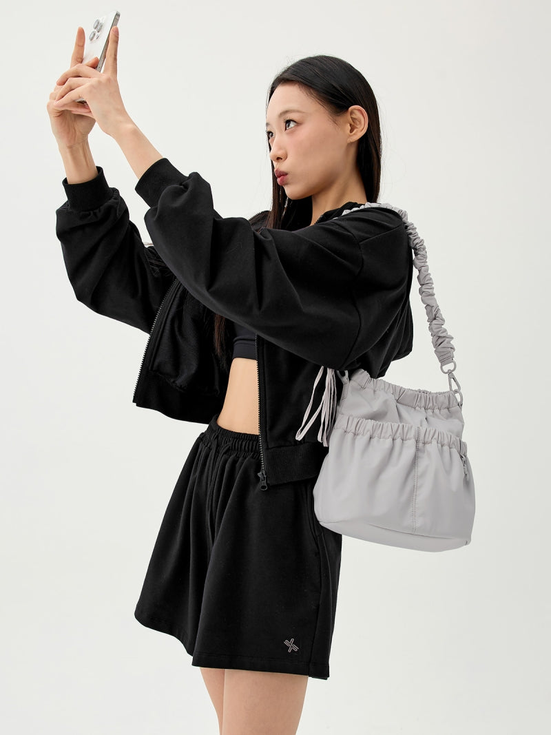 シャーリングストラップ バケットバッグ