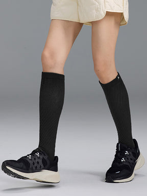 ツイスト リブ ニーソックス