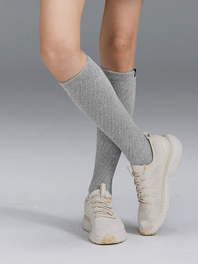 ツイスト リブ ニーソックス