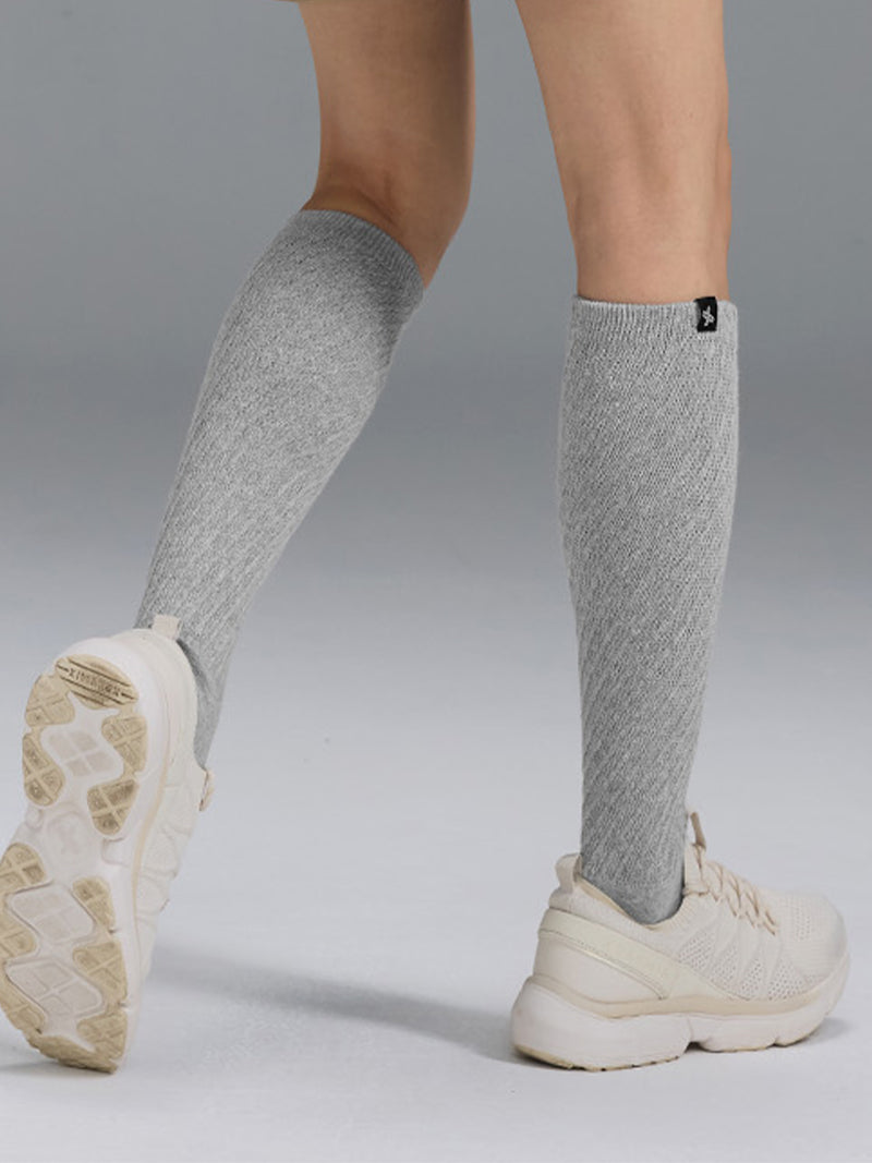 ツイスト リブ ニーソックス