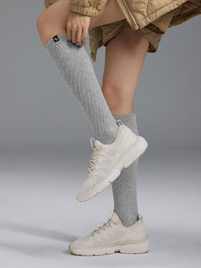 ツイスト リブ ニーソックス