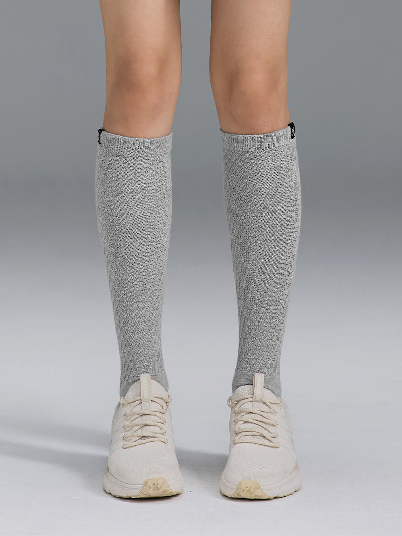 ツイスト リブ ニーソックス