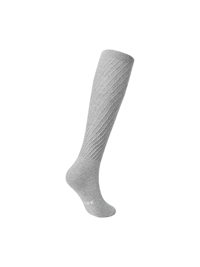 ツイスト リブ ニーソックス