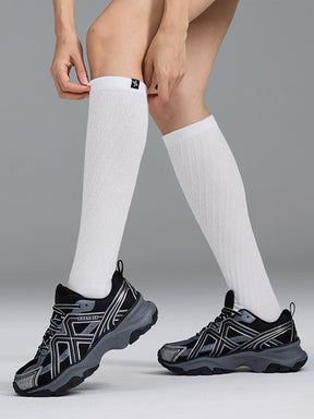 ツイスト リブ ニーソックス