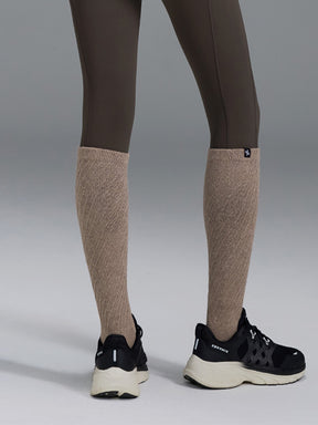 ツイスト リブ ニーソックス