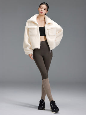 ツイスト リブ ニーソックス