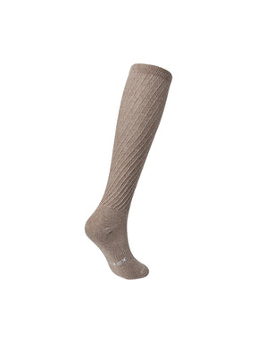 ツイスト リブ ニーソックス