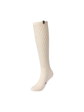 ツイスト リブ ニーソックス