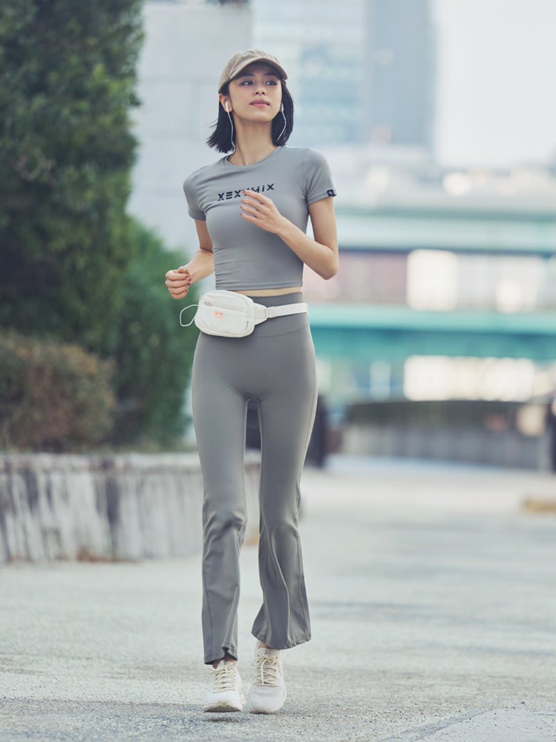 BLACK LABEL シグネチャー パワーライズ フレアレギンス ショート丈&ロング丈