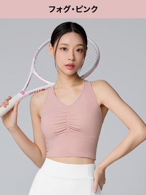 【スターターセット】シャーリング入り ブラトップ & 4.5分丈 レギンス