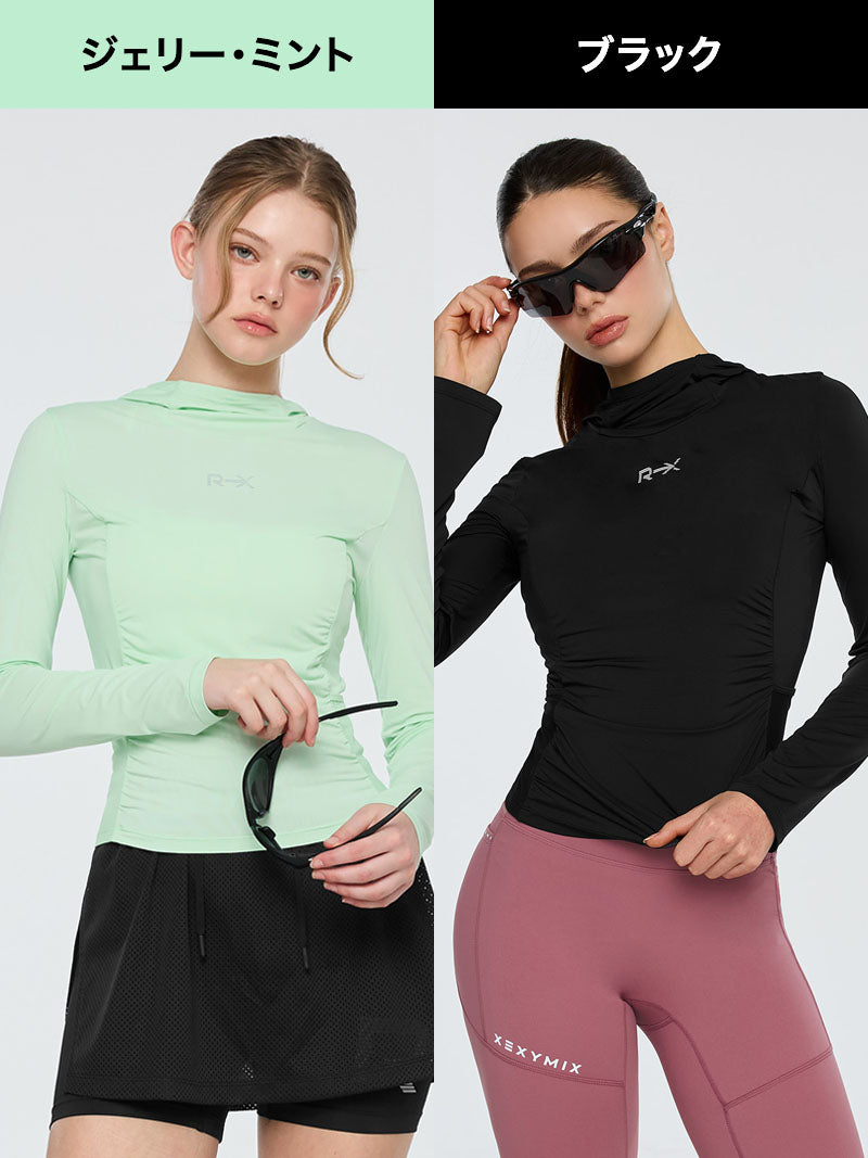 【RUNNING SET】RX エアブリーズ フーディ & パイピング レギンス 3.5分